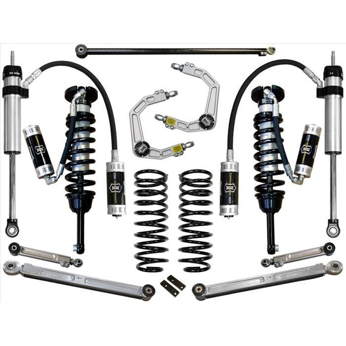Complete Stage 6 suspension system with coilovers, shocks, control arms, and springs for 2003-2009 Toyota 4Runner.