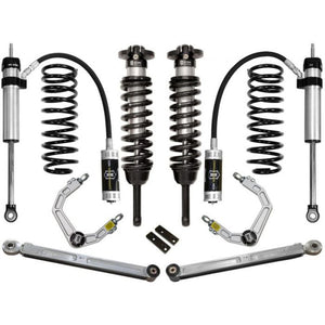 Complete Icon Stage 4 tubular UCAS suspension system with coilovers, shocks, and control arms for 2010-2014 Toyota FJ Cruiser.