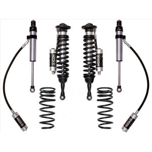 Icon Stage 2 suspension system for 2008+ Toyota Land Cruiser 200 Series with coil springs and remote reservoir shocks.