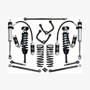 Complete Stage 6 tubular suspension system with coilovers, shocks, springs, and control arms for 2010+ Toyota 4Runner.