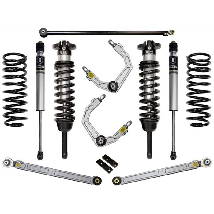 Complete ICON Stage 3 suspension system with coil springs, shocks, control arms, and UCAs for 2010+ Lexus GX460.