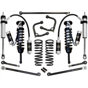 Complete Stage 6 tubular suspension system with coilovers, springs, and control arms for 2010+ Lexus GX460.