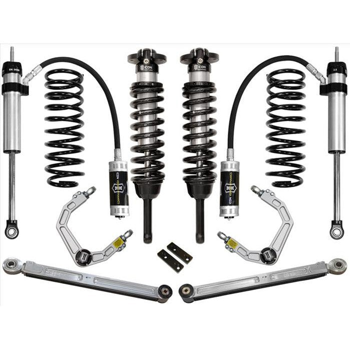 Complete ICON Stage 4 suspension system with coilovers, shocks, control arms, and springs for 2003-2009 Toyota 4Runner.