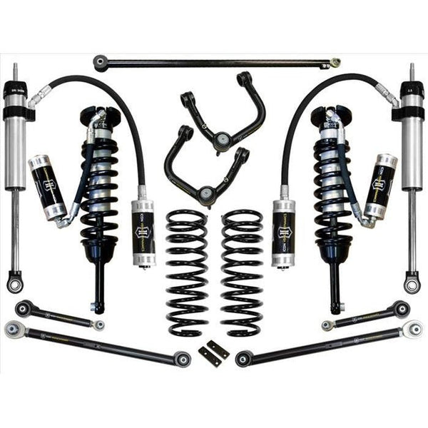 Complete Stage 6 tubular suspension system with coilovers, shocks, springs, and control arms for 2003-2009 Toyota 4Runner.