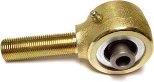 Close-up of gold-toned replacement flex joint for FJ Cruiser, 4Runner, GX470, and GX460 upper links with threaded bolt.