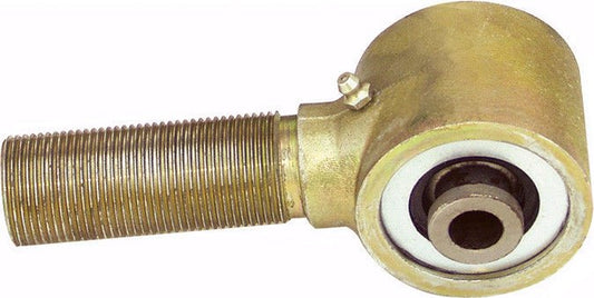 Close-up of a metal replacement flex joint with threaded rod and bushing for FJ Cruiser and 4Runner lower links.