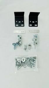 Metal Tech FJ Cruiser tube door hardware pack with brackets, latches, screws, and washers on white background.