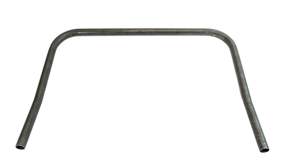 Raw metal roll cage C-pillar tube for FJ40 Land Cruiser, bent and shaped for installation.