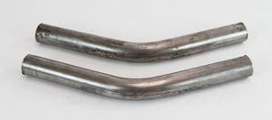 Pair of curved metal grab handles for FJ40 Land Cruiser roll cage, shown on white background.