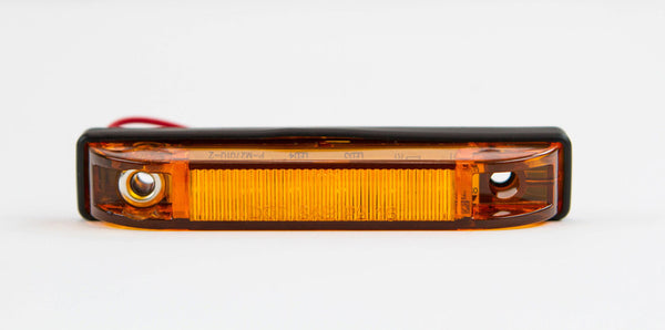 Close-up of an amber LED step light with black housing, designed for GX470 and GX460 rear bumpers.