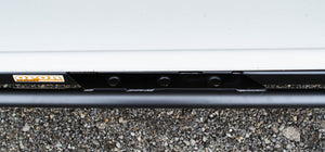 Close-up of black metal rock slider mounted on 2010 4Runner with Opor Offroad logo visible.