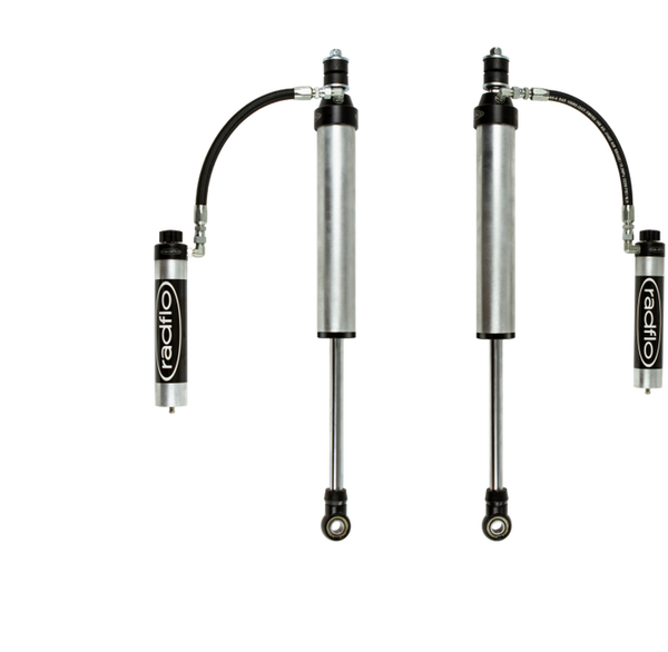 Radflo 2003+ 4Runner/FJ Cruiser 2.5" Remote Reservoir Rear Shock w/ Compression Adjuster for Metal Tech Long Travel