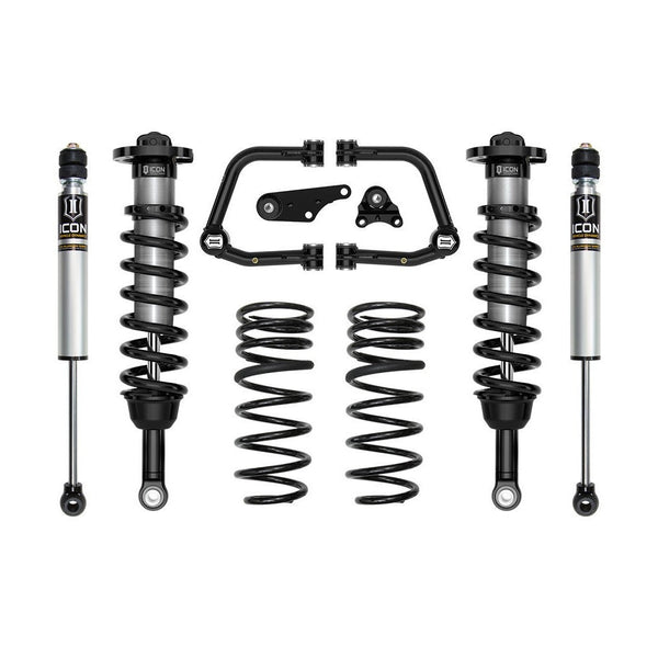 Complete 3-inch lift suspension system with coil springs, shocks, and tubular upper control arms for 2024 Land Cruiser 250 Series.