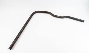 Metal Tech A-pillar single roll cage bar for FJ40 Land Cruiser, angled steel tube on white background.