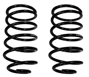 Pair of black rear coil springs for 2003-09 Lexus GX470, designed for stock ride height suspension.