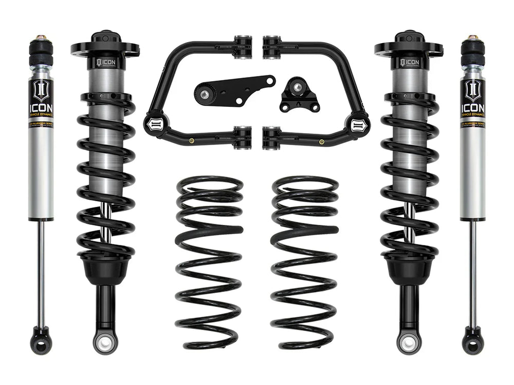 ICON 2024+ Toyota Tacoma 1.25-3" Lift, Stage 2 Suspension System, Tubular UCA's + Overland Rear Springs