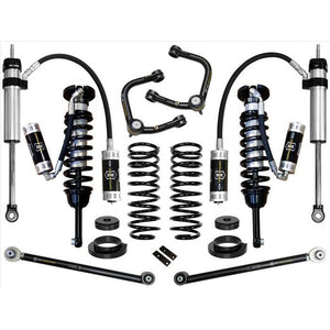 Complete Stage 5 tubular suspension system with coilovers, springs, control arms, and shocks for 2003-2009 Lexus GX470.