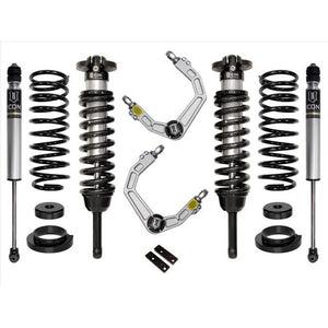 Complete ICON Stage 2 suspension system with coilovers, shocks, springs, and billet upper control arms for 2003-2009 Lexus GX470.