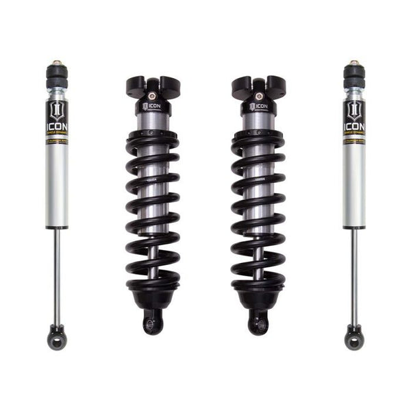 Set of four ICON Stage 1 coilover shocks and rear shocks for 1996-2002 Toyota 4Runner suspension upgrade.