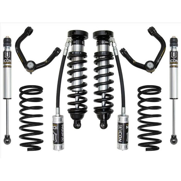 Complete ICON Stage 3 suspension system for 1996-2002 Toyota 4Runner, including shocks, springs, and control arms.