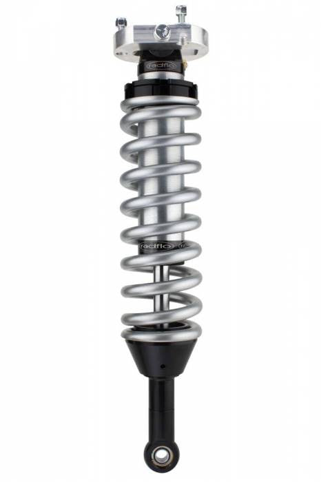 Silver Radflo 2.0 extended travel coilover shock for 2010 4Runner and FJ Cruiser, scratch and dent, open box.