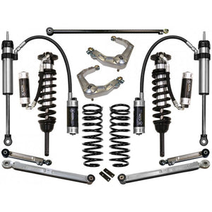 Complete Stage 7 billet suspension system with coilovers, control arms, springs, and shocks for 2007-2009 Toyota FJ Cruiser.