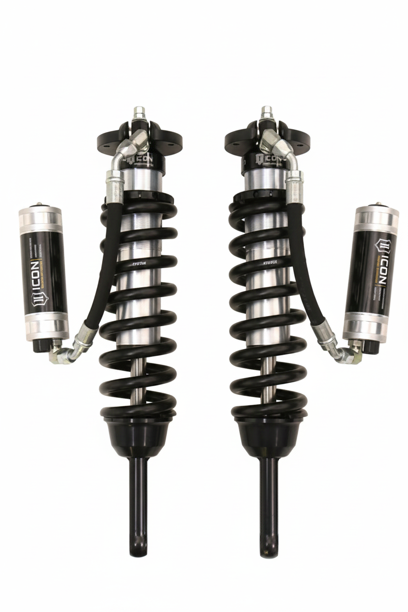 ICON 2007 - 2009 FJ Cruiser Extended Travel Remote Reservoir Front Coilover Shock Kit