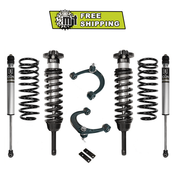 Icon Stage 2 lift suspension system with coilovers, shocks, control arms, and brackets for 2003-09 GX470.