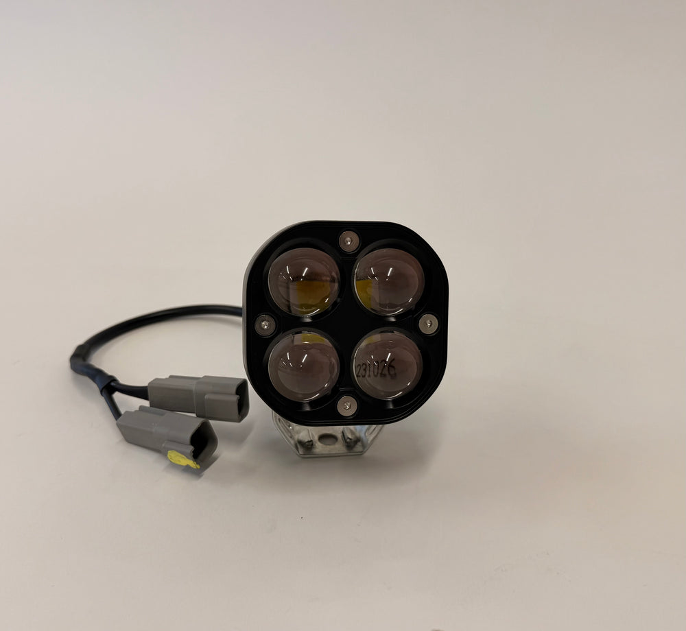OPOR 20W LED Duel Color Amber/White Pod Light Flood Beam Pattern