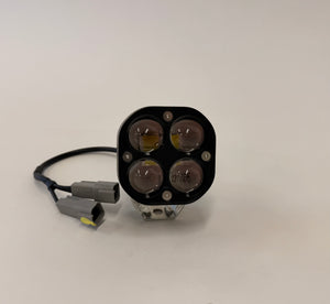 OPOR 20W LED Duel Color Amber/White Pod Light Flood Beam Pattern