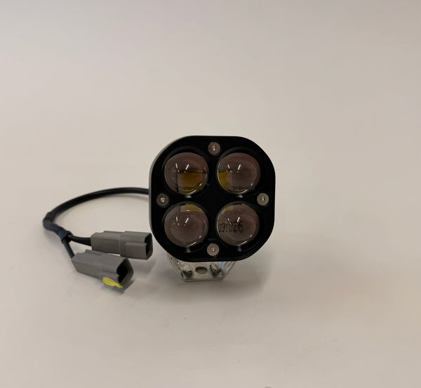 OPOR 20W LED Duel Color Amber/White Pod Light Flood Beam Pattern