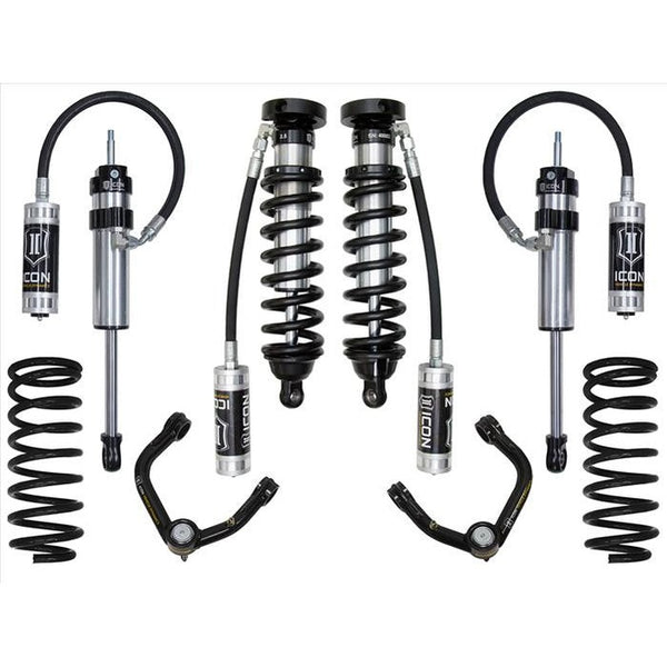 Complete ICON Stage 4 suspension system with coil springs, shocks, and control arms for 1996-2002 Toyota 4Runner.