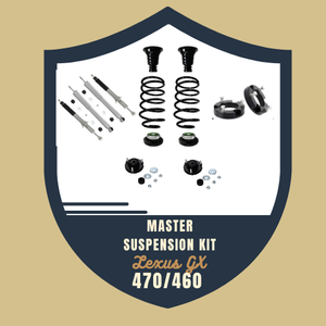 GX470/460 Master Suspension Kit - Complete airbag conversion, struts/shocks, top hats and leveling kit