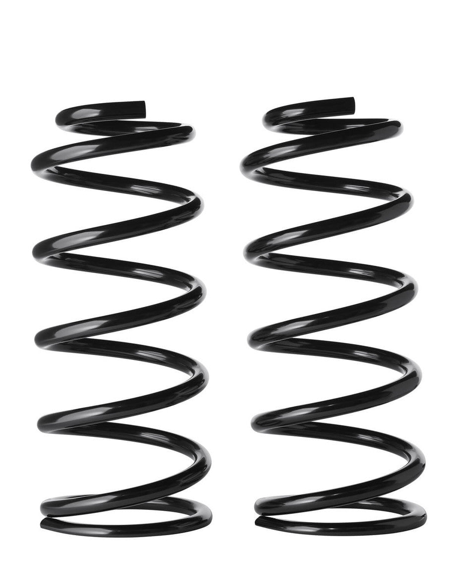 Pair of black rear coil springs for 2010 4Runner and GX460, designed for medium 3-inch lift.