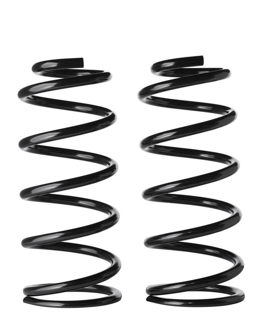 Pair of black rear coil springs for 2010 4Runner and GX460, designed for medium 3-inch lift.
