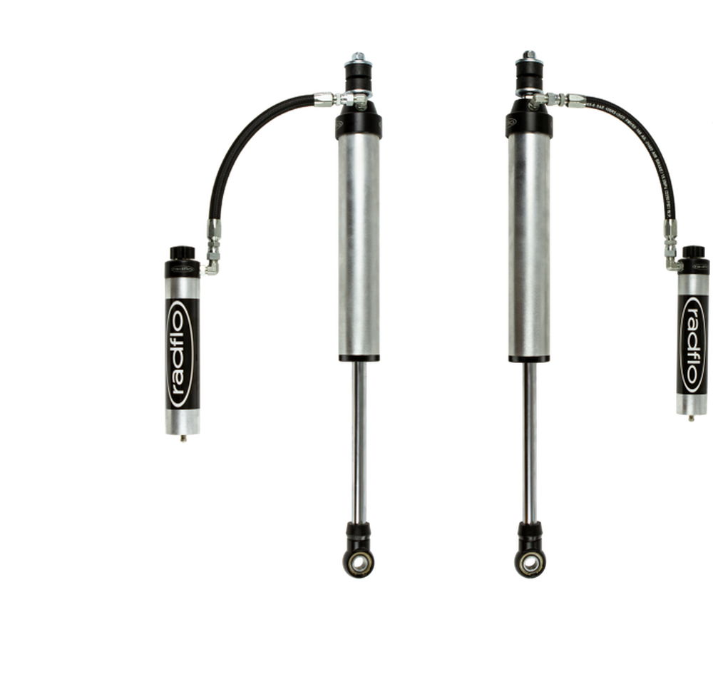 Radflo 2003+ 4Runner/FJ Cruiser 2.5" Remote Reservoir Rear Shock w/ Compression Adjuster for Metal Tech Long Travel