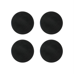 Set of four black round parking sensor delete covers for 2021 Bronco bumpers by Metal Tech 4x4.