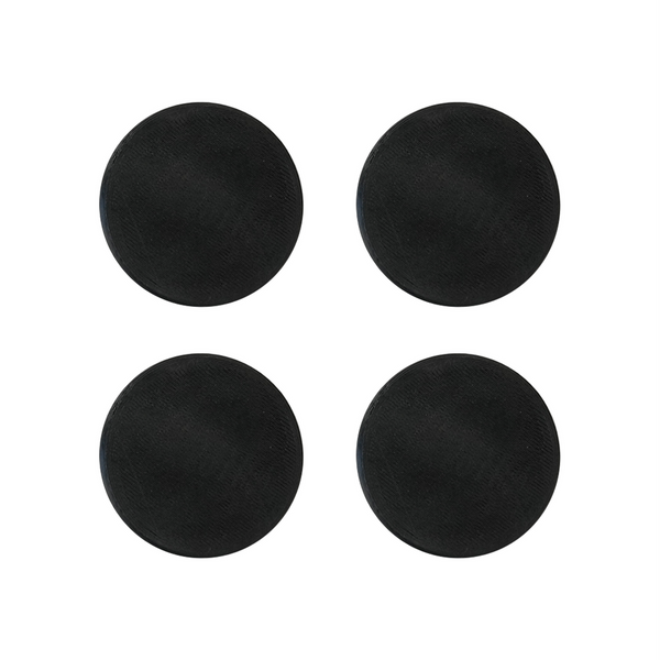 Set of four black round plugs for Bronco 6G Rear Aces High Bumper by Metal Tech 4x4.