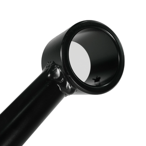 Close-up of black metal rear upper link end for 2003+ Lexus GX470 and GX460 suspension.