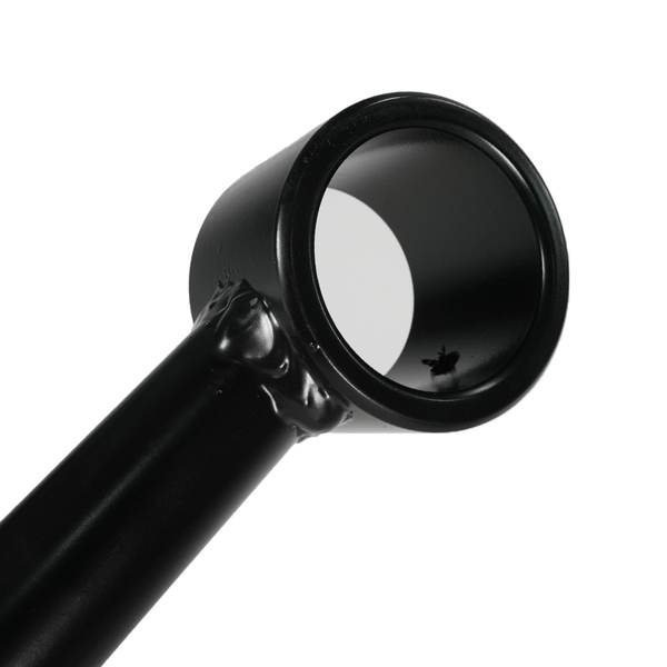 Close-up of black metal rear upper link end for 2003+ Lexus GX470 and GX460 suspension.