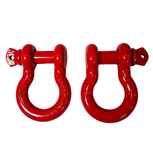OPOR Metal Shackles - Powder Coated (Pair) - Red